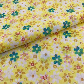 Patchwork Fabrics 50 x 50 cm Assorted Patterns Cotton Patchwork Fabrics Squares for Quilting Scrapbooking Sewing Craft DIY - Yellow Series