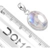 Saiish® Natural Rainbow Moonstone Pendant 20 (Approx) Carat Lab Certified