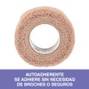 3M Nexcare, Coban Venda Autoadherente para Piel, Color Beige -