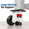 4-Pack 40F Leveling Casters with Adjustable Pads to Move &