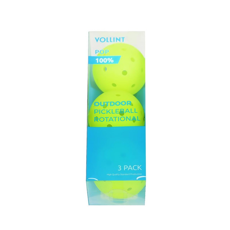 Vollint Outdoor Pickleball Balls - Durable One-Piece Design, 40 Holes,