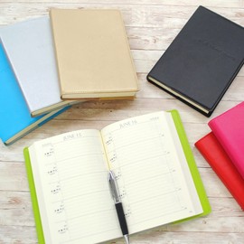 Deers 1165-G02-070 Leather Cover, 5 Year Diary, Black