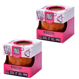 Ready Meals in Glass | Moroccan Chickpeas 2 x 350 g | Gluten Free | Vegan | No Preservatives | No Cooking | Without Plastic Packaging (Markoccan Chickpeas)