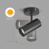 Aisilan Black Ceiling Spotlight LED Dimmable 9 W Rotatable Ceiling