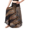Banjamath® Women's Long Bohemian Style Gypsy Boho Hippie Skirt (M,