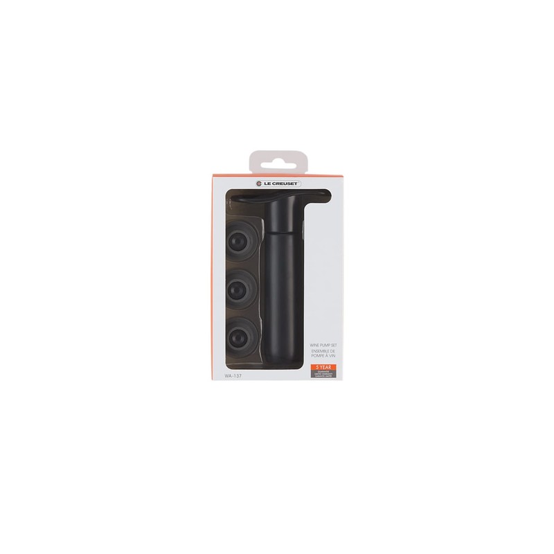 Le Creuset WA137 Wine Pump, Black, Beaujolé Nouveau