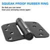 Automatic Self-Closing Door Hinges Black Matte 4 Inch x 4",Spring