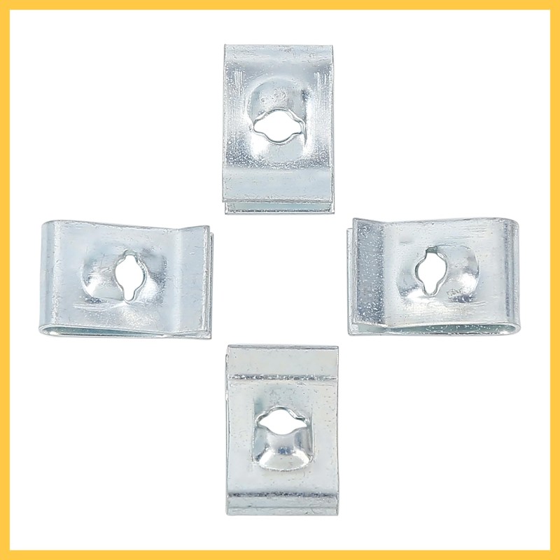 REPAIROCK 20 Sets 4.2x16mm U Clip Screw Assortment Car Clips