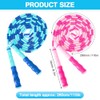2 Pack Jump Rope for Kids, Adjustable Tangle-Free Soft Beaded