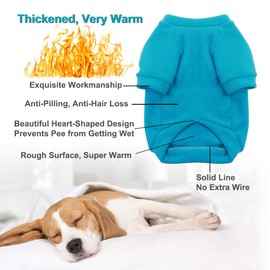 HuaLiSiJi Small Dog Sweater Dog Sweatshirts for Small Dogs Chihuahua Clothes, Warm and Lightweight, with a Soft Texture, Easy to Wear and Bright Colors (Blue, Large)