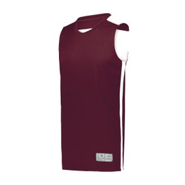 Augusta Sportswear Boys' Standard Youth Swish Reversible Basketball Jersey, Maroon/White