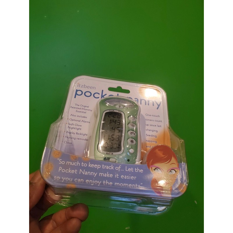Itzbeen NEW SEALED Itzbeen Pocket Nanny Baby Care Timer Green