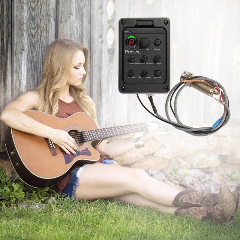 Nicoone 3 Band Guitar Preamp Equalizer for Acoustic Guitar Equalizer