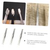 Outanaya 3pcs Stainless Steel Stamp Tweezers for Collecting and Applying