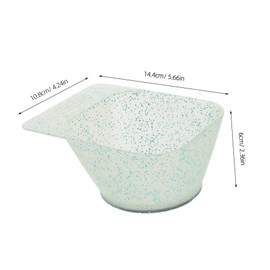 Healeved Hair Dye Accessories Mixing Bowl Glitter Tinting Bowl for Hair Color Bleach Dye Application Durable Versatile Tools for Home Salon Use