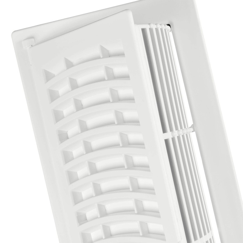 Imperial Pop-Up Floor Register, 4 x 12-Inch, White