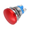 sourcing map 1PCS 5A 250V AC 16mm 5/8" Momentary Mushroom