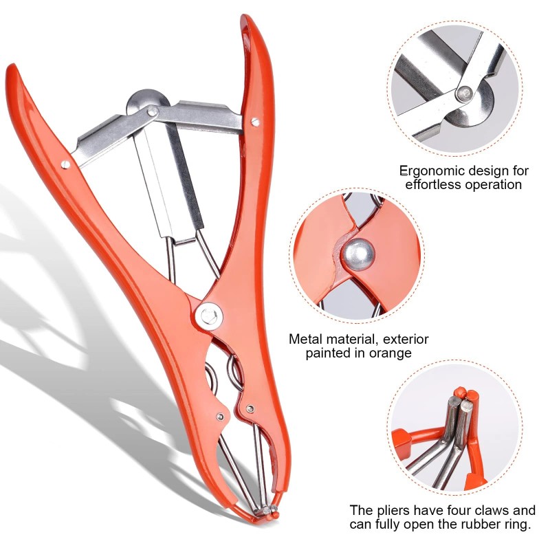 KHEARPSL Goat Banding Kit Livestock Castration Bander Castration Tool with