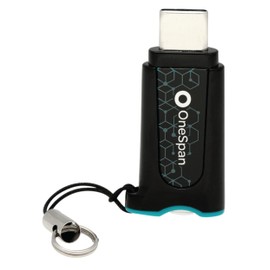 OneSpan DIGIPASS® FX7 Two-Factor authentication (2FA) Security Key, Connect via USB-C FIDO Certified - FIDO2, Protect Accounts Online, Passwordless Authentication, Secure Passkey, Phishing Resistent