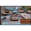 Wooden Trivets for Hot Dishes，3PCS Wooden Coasters with Organising Holder，Base