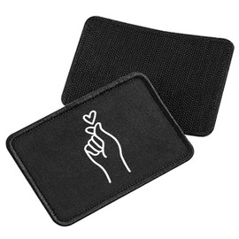 Huuraa Beanie K-Pop Finger Heart Sign Gift K-Pop Finger Heart Gift Idea, Patch, Unit size