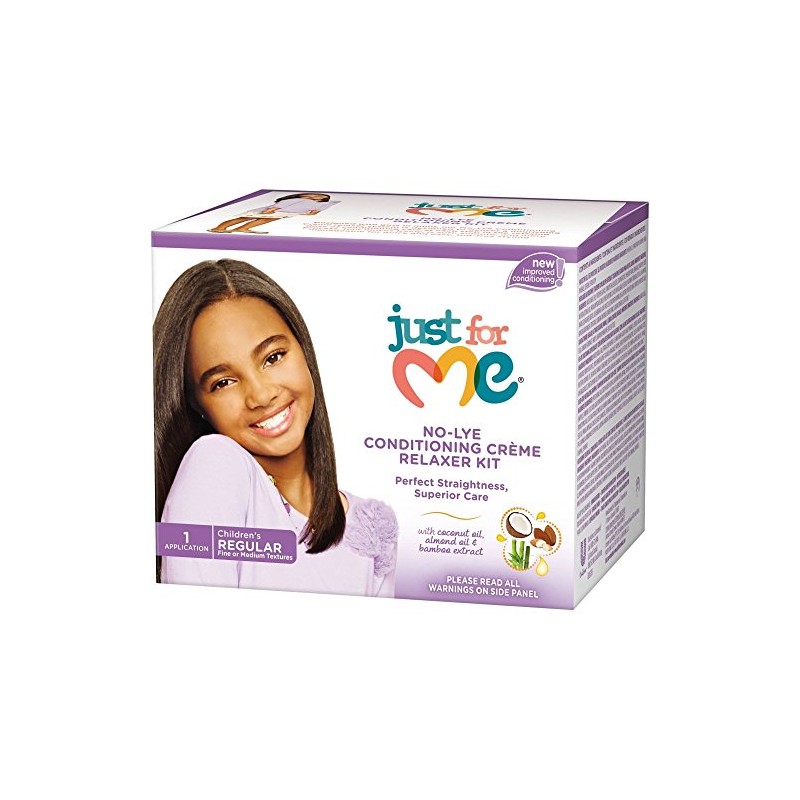 Just For Me No-Lye Conditioning Creme Relaxer Kit, Regular