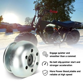 GREHUA Super 30 Series Torque Converter Kit Driver Clutch for Predator 212cc 196cc 224cc 225cc Coleman CT200U CT200U-EX BT200X Mini Bike Baja Massimo KT196 Go Kart Honda Small Engine Performance Parts