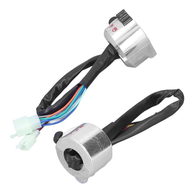 Pair Motorcycle Handlebar Switch Assembly Universal for 50cc 22mm Handle