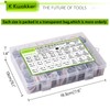 K Kwokker 2410Pcs M2 M3 M4 M5 Nuts and Bolts