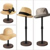 Vrietina 4Pcs Tabletop Hat Stand Cap with Height Adjustment, Industrial