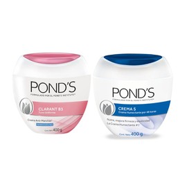 Ponds Crema Facial Anti-manchas Clarant B3 Piel Balanceada a Seca 400 g  Crema S Humectante 400 g                                                     