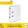 OFFICE CENTRE 1x White A4 Large 75mm Lever Arch File
