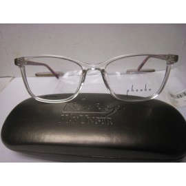 Phoebe Couture  Eyeglass Frames P322  CLEAR  52-17-135-37v With  Unger Case UP12