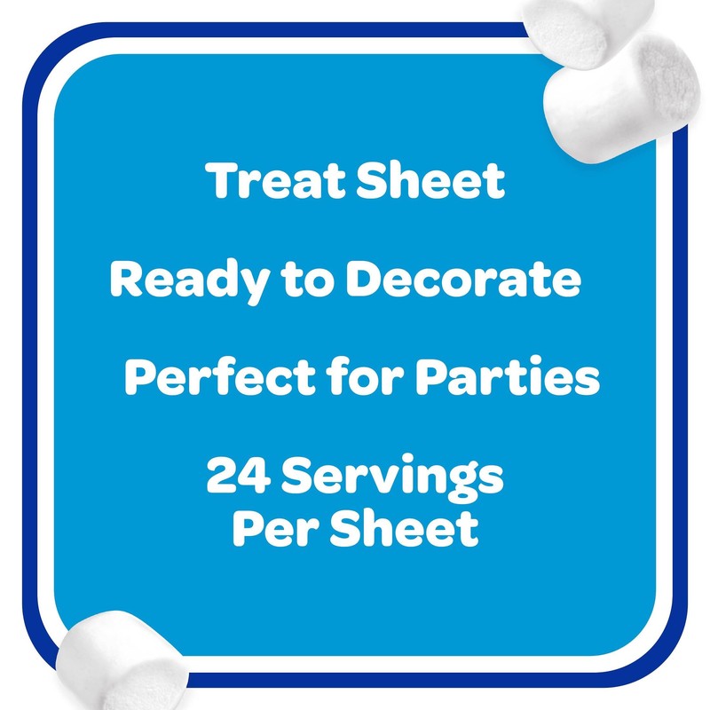 Rice Krispies Treats Marshmallow Treat Sheet, Kids Snacks, Baking Project,