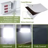 VELIMAX White Blackout Window Film, 100% Light Blocking Window Cover,