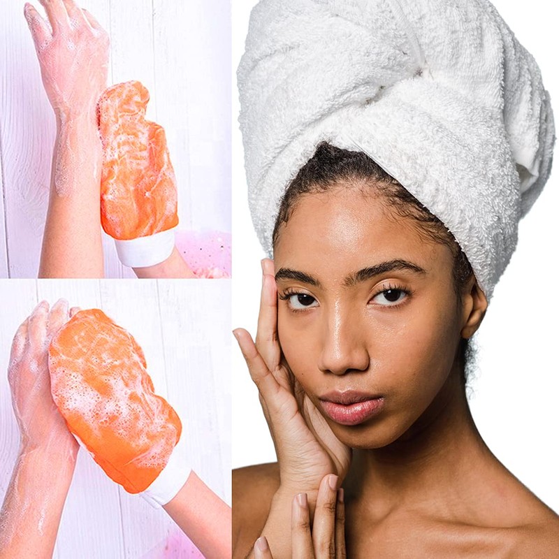2 x Guanto esfoliante, Guanto di Crin, Guanto Kessa, Hammam,