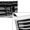 Partsflow Front Upper Grille Grill Assembly Chrome Trim Silvery And