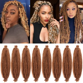 Seimainurs Springy Afro Twist Hair Marley Hair Spring Twist For Distressed Soft Locs Synthetic Pre-Separated Crochet Braiding Hair