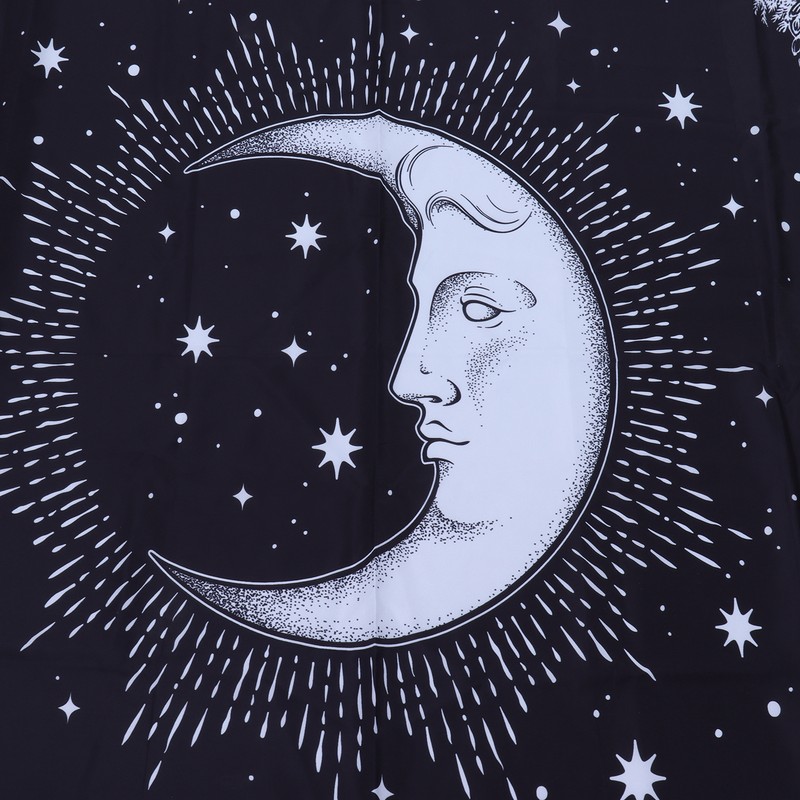 Wall Hanging Tapestry MoonPattern Background Decoration for Living Room Bedroom(150x130cm