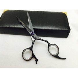 5.5" Professional Barber Razor Edge Titanium Coated Hair Cutting Shears Scissors Set+case