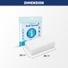 10pk Rinse Free Bath Sponges, 20x20cm Bath Wipes for Travel,