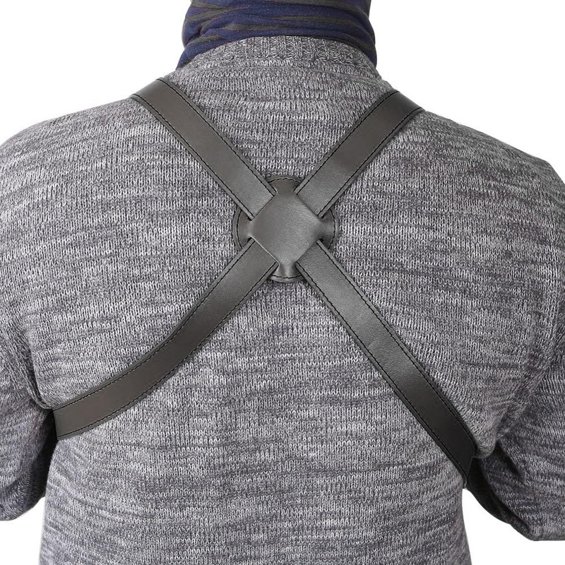 DONGKER Dual Gun Shoulder Holster,Leather Concealed Gun Holster with Adjustable