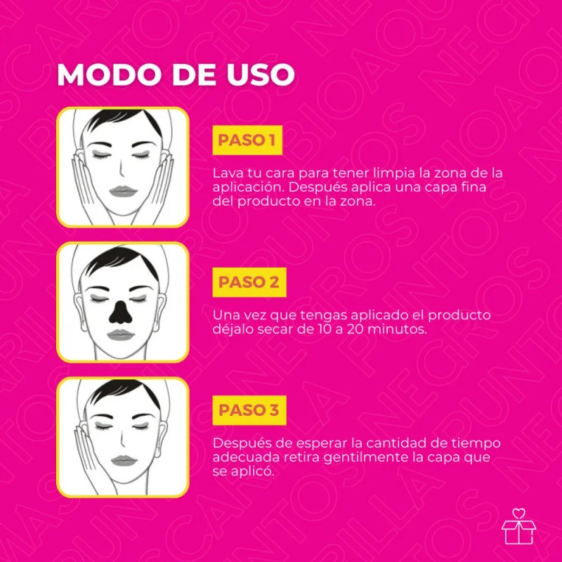 Mascarilla Puntos Negros Carbon Activo Espinillas Bioaqua Tipo de piel