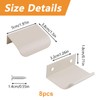 MOROBOR Finger Edge Pull, 8pcs Concealed Handle Modern Style Drawer