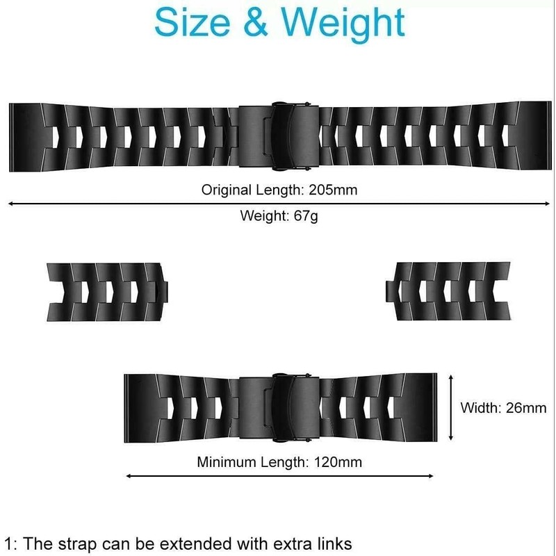 Strap-it Titanium Bracelet – Compatible with Fenix 5x/6x7x/8 (51 mm)