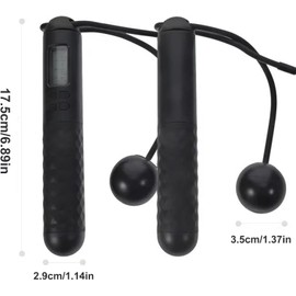 Skipping Rope with Counter, Cordless Jump Rope Smart Weighted Jump Rope, Adjustable Digital Counting Jump Ropes, Cordless Weighted for Lose Weight, Burn Calories