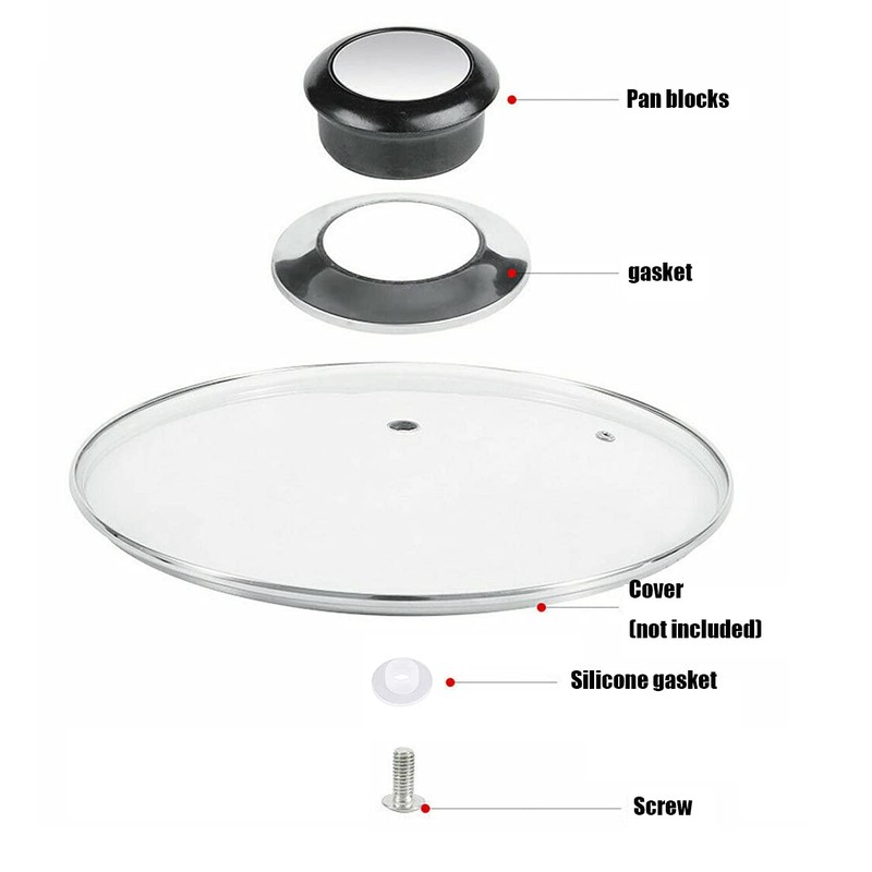 SyiXute 8 Pcs Universal Pot Lids Handle,Heat-Resistant Cooking Pot Pan