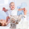 Jimkply 1 Piece Waterproof Nappy Bags, Reusable Wet Bags, Nappy