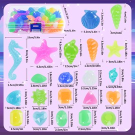 SelfTek 60 Piece Diving Jewel Pool Toy, Diving Toy for Children, Summer Swimming Diving Toy Set with Sea Animals and Gemstone, Underwater Gemstone for Children Girls Boys