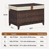 Honjourai Wicker Storage Basket with Lid,Rattan Shelf Basket with Removable